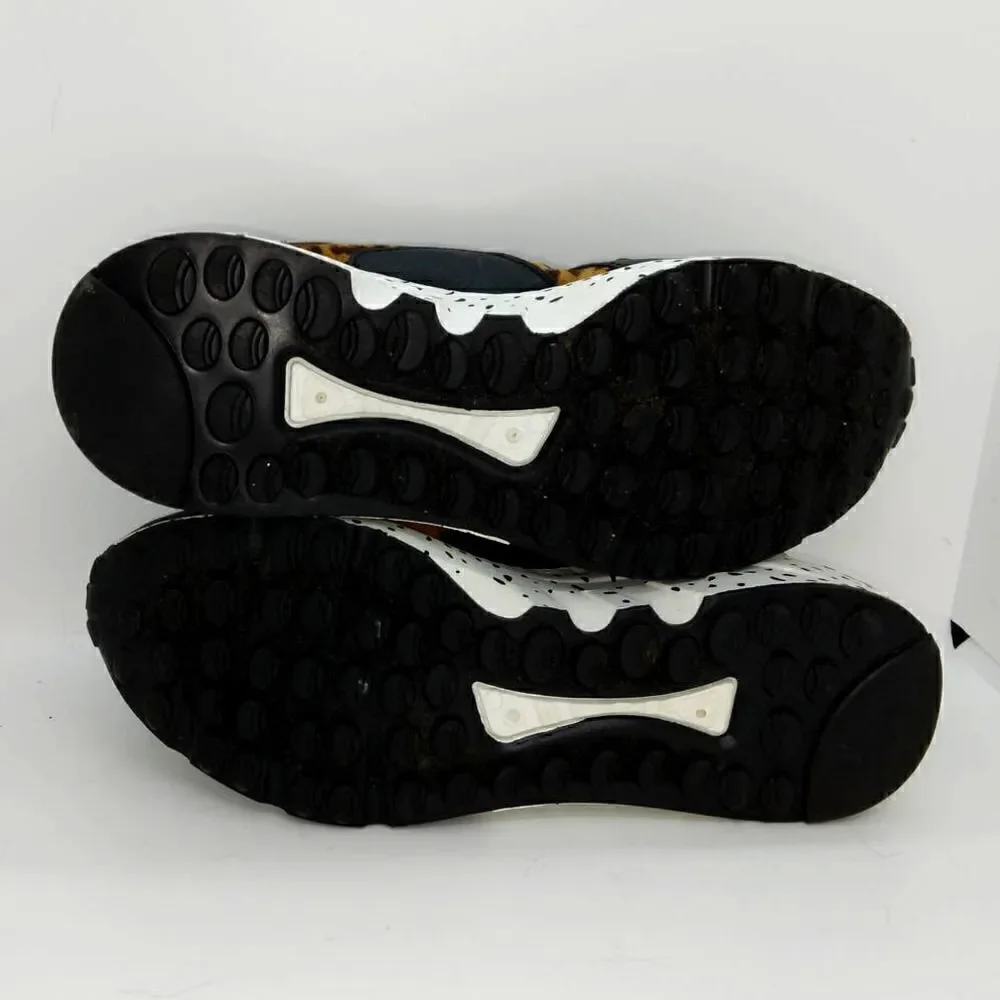 Madden Girl Animal Print Fashion Womens Pre-owned Black Sneakers - sz. 7 1/2